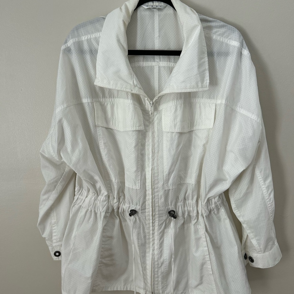 CAbi White Utility Jacket